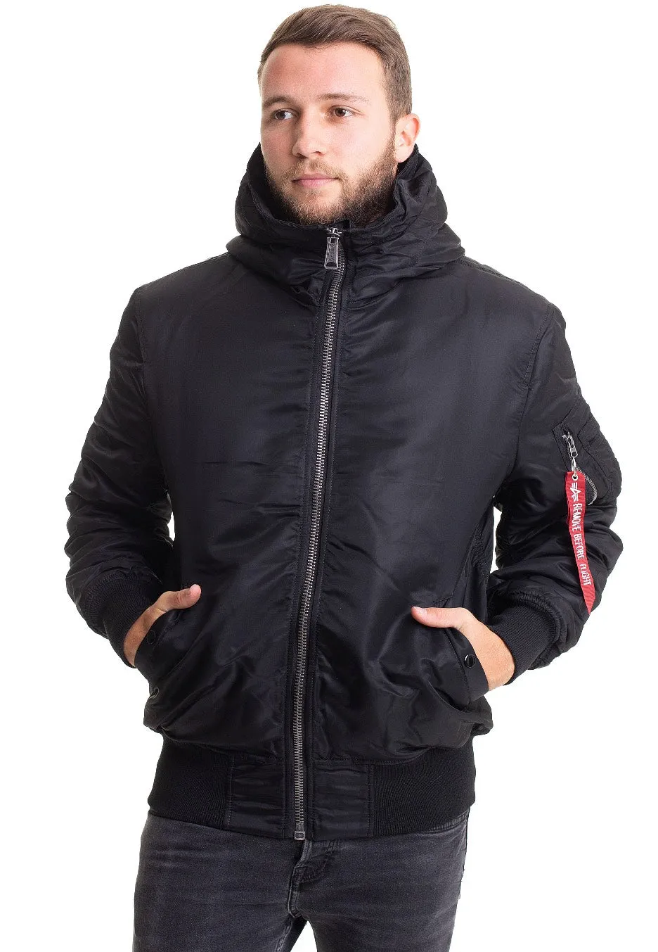 Alpha Industries - MA 1 Hooded Black - Jacket