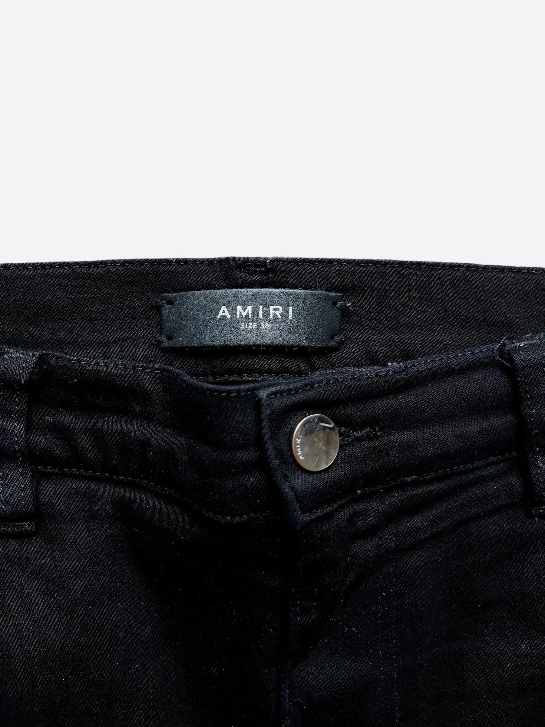 AMIRI ART PATCH DISTRESSED DENIM