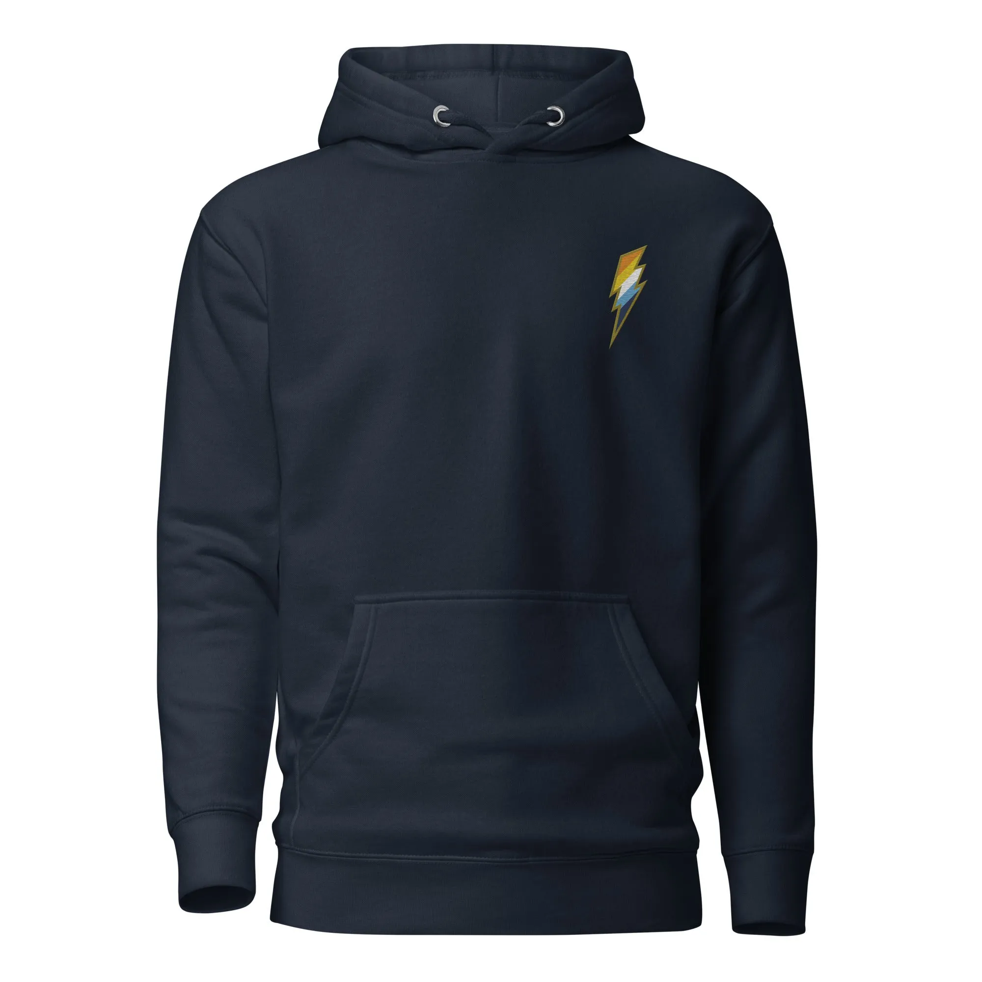 AroAce Pride Lightning Embroidered Hoodie