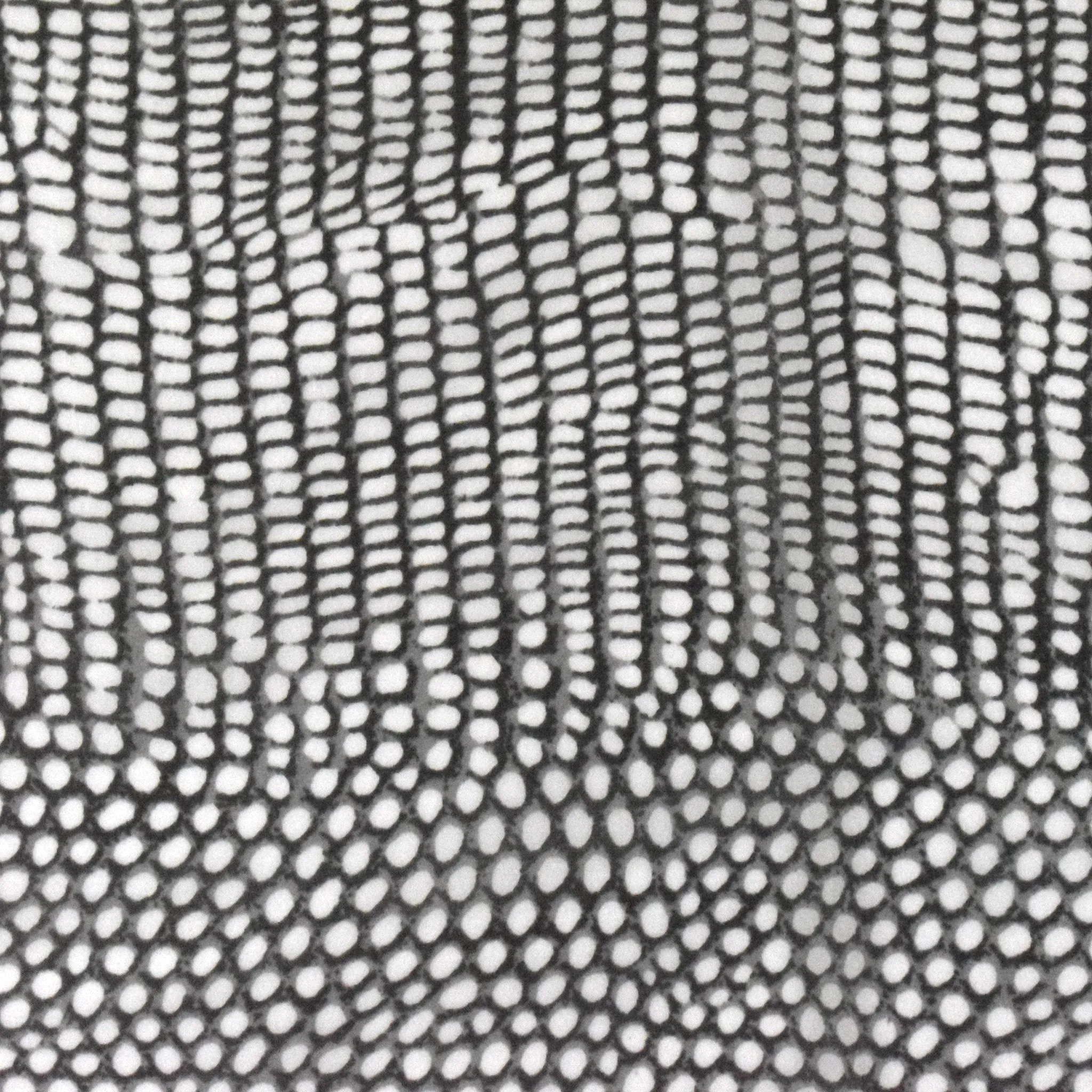 Black-White Reptile Printed Silk Chiffon Fabric