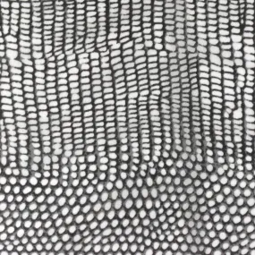 Black-White Reptile Printed Silk Chiffon Fabric