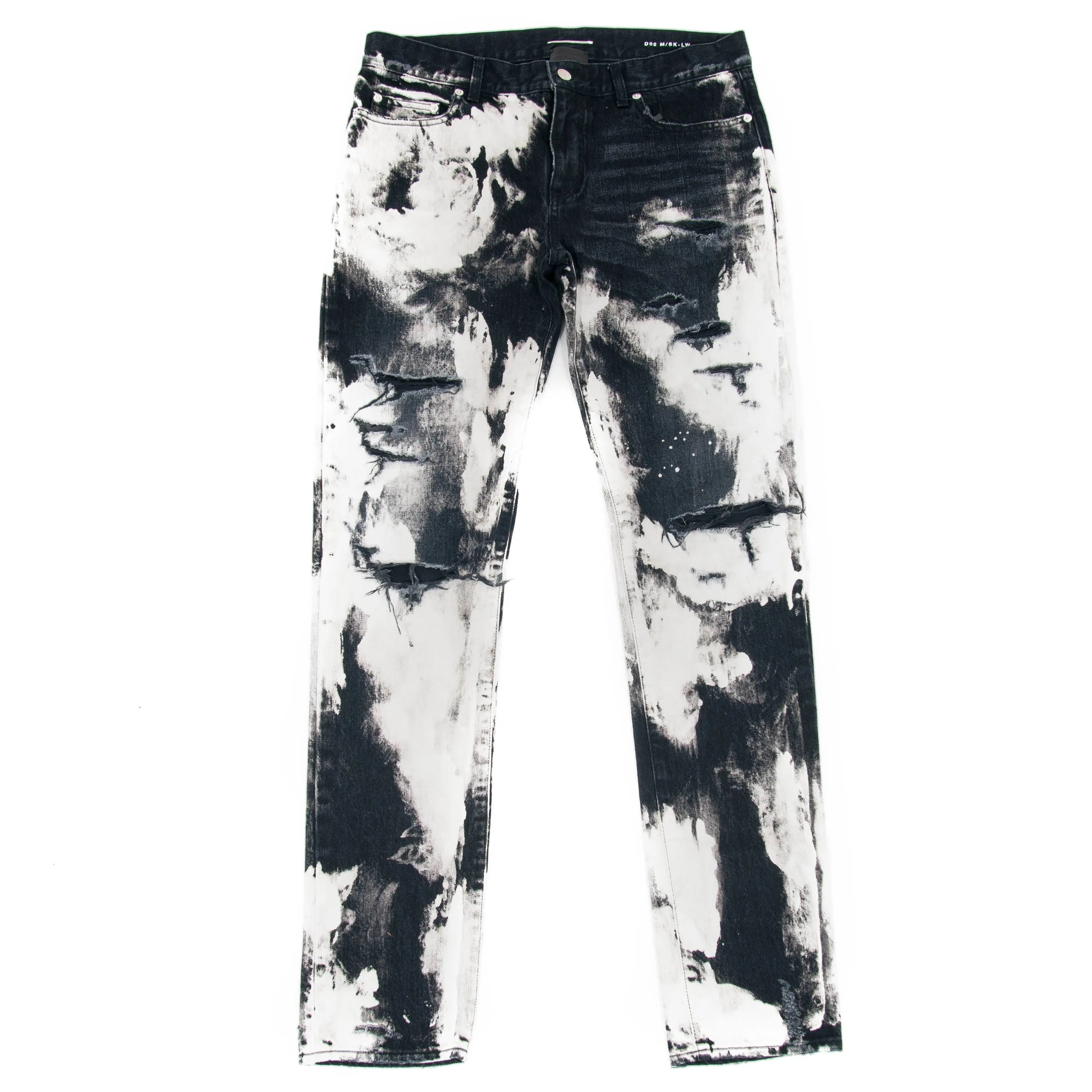 Bleached Distressed Denim