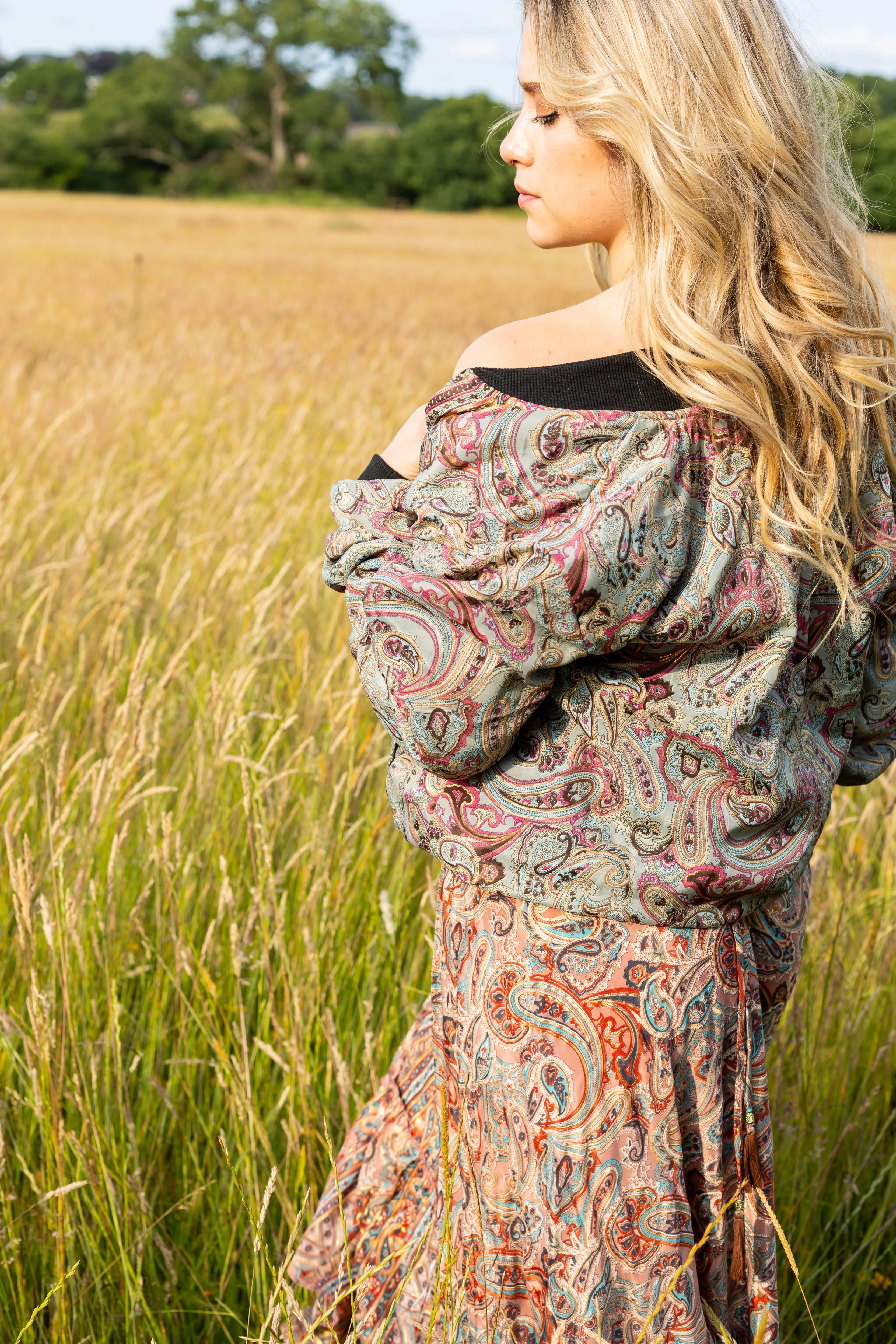 Bomber Jacket | Gilded Paisley