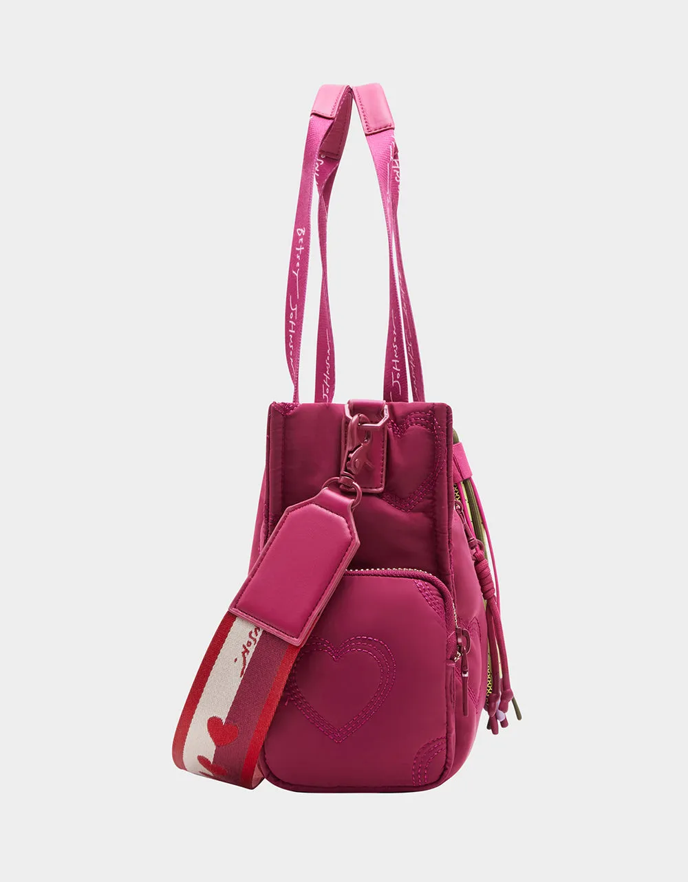 BUNGEE NYLON SATCHEL PINK