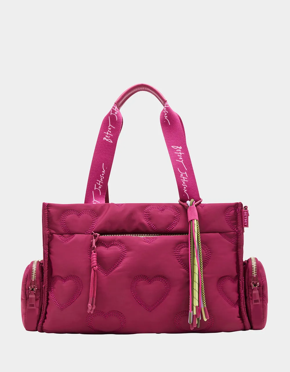 BUNGEE NYLON SATCHEL PINK