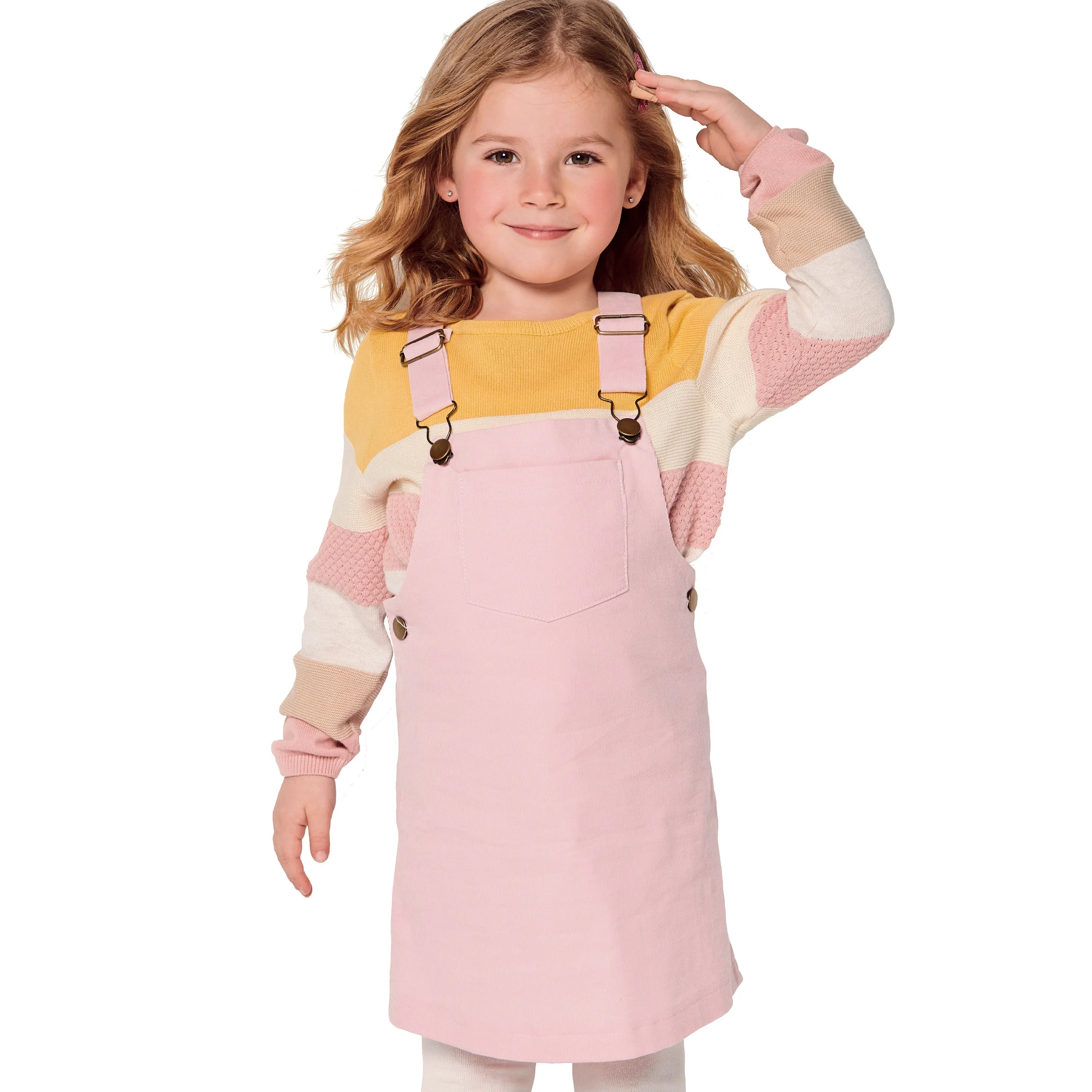 Burda Pattern 9287 Children's Bibbed skirt – Pinafore