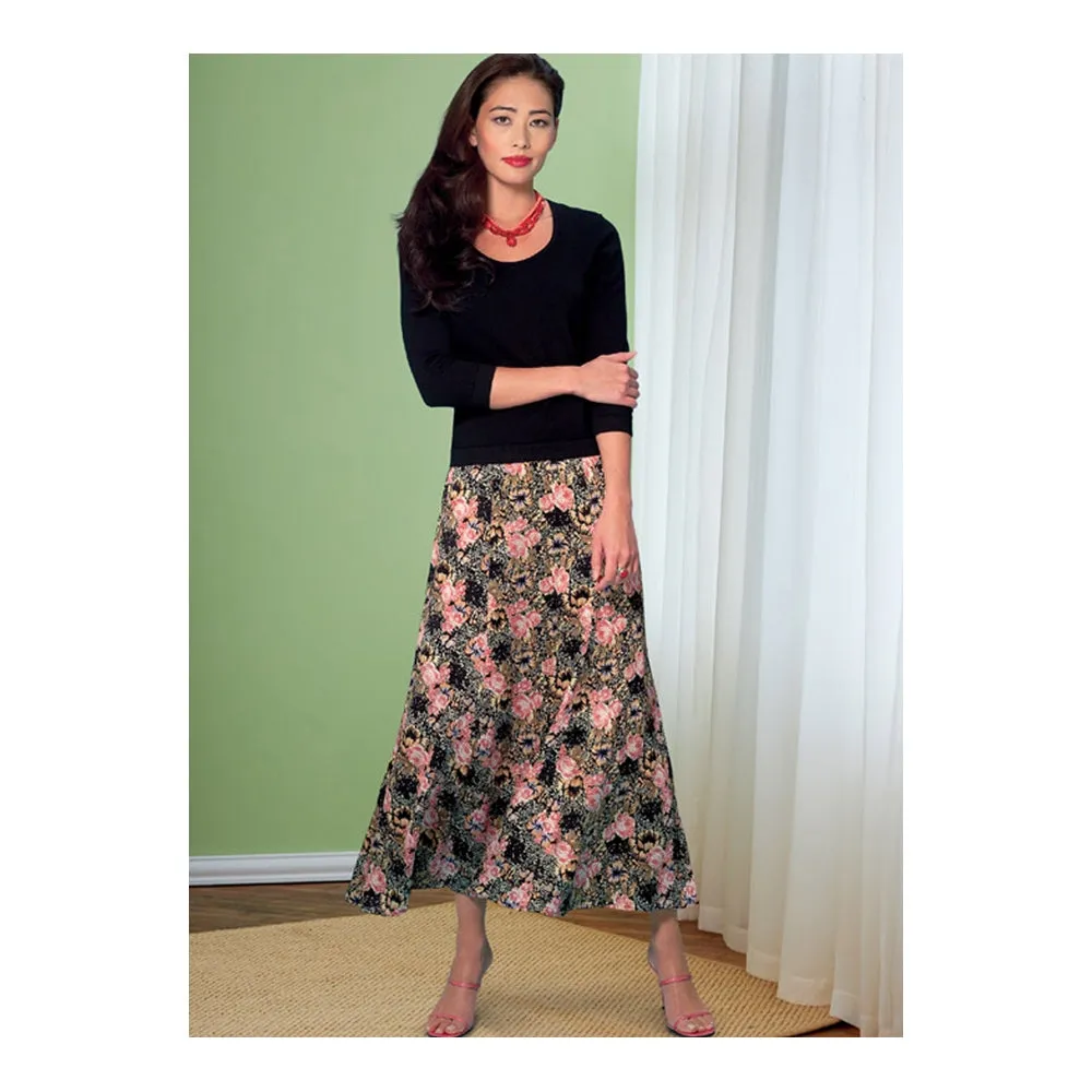 Butterick Pattern 6743 Misses'/Misses' Petite Gored Skirts