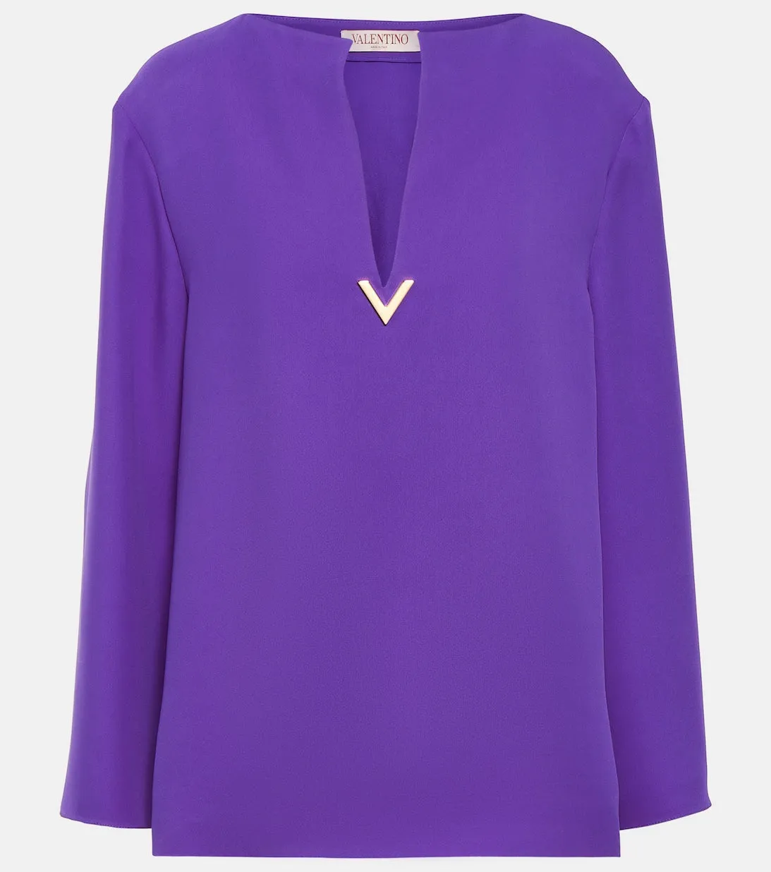 Cady Couture silk blouse VALENTINO, purple