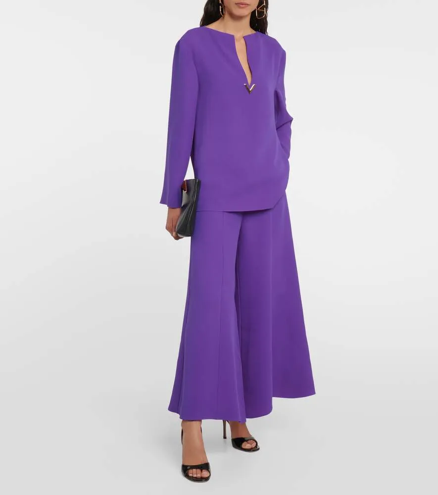 Cady Couture silk blouse VALENTINO, purple