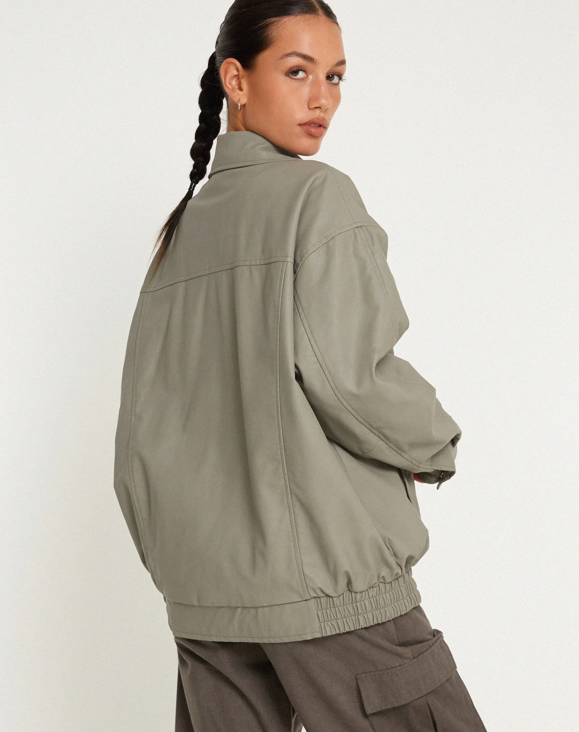 Cavita Jacket in PU Grey