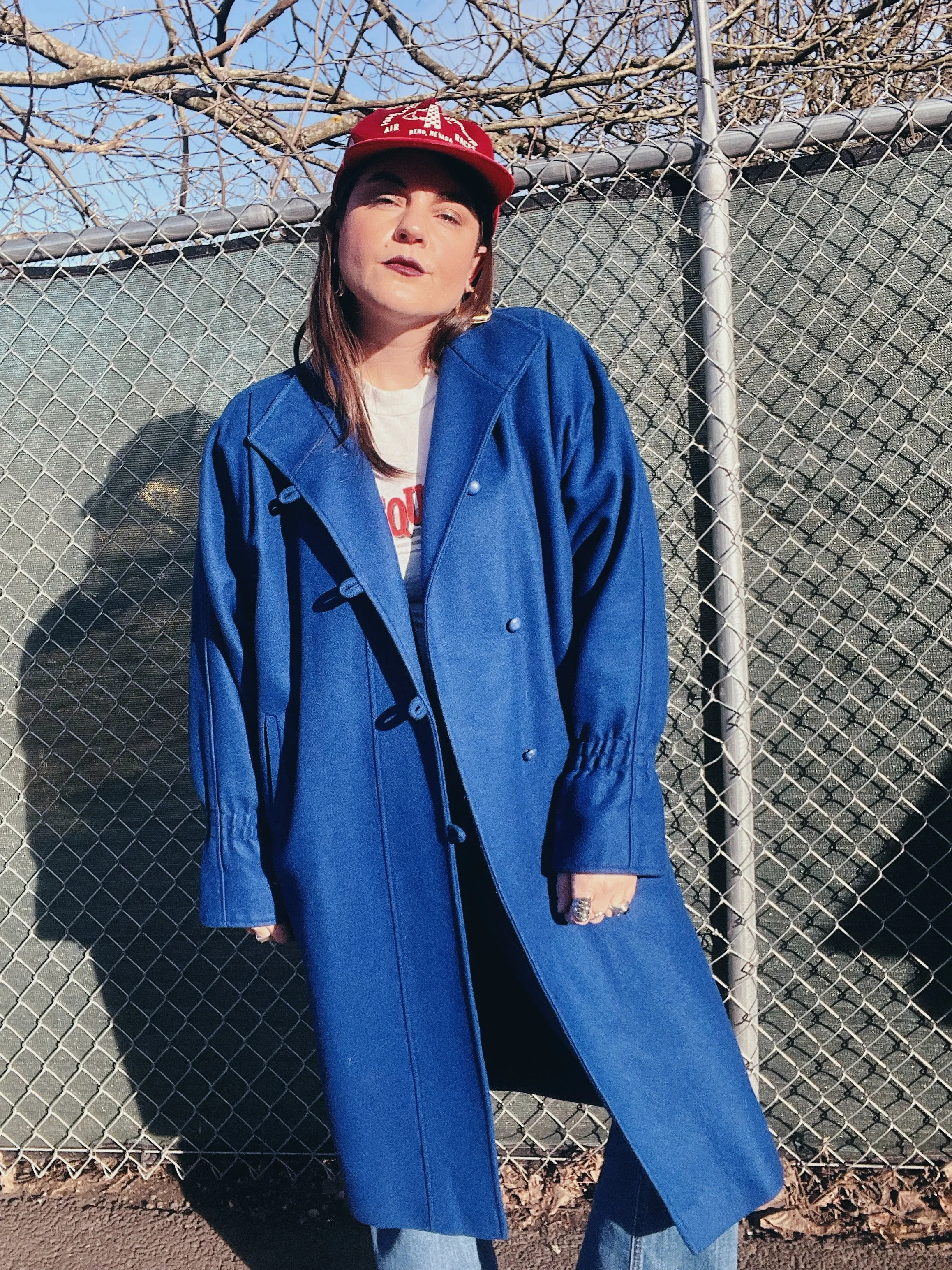 Cobalt Blue Long Coat