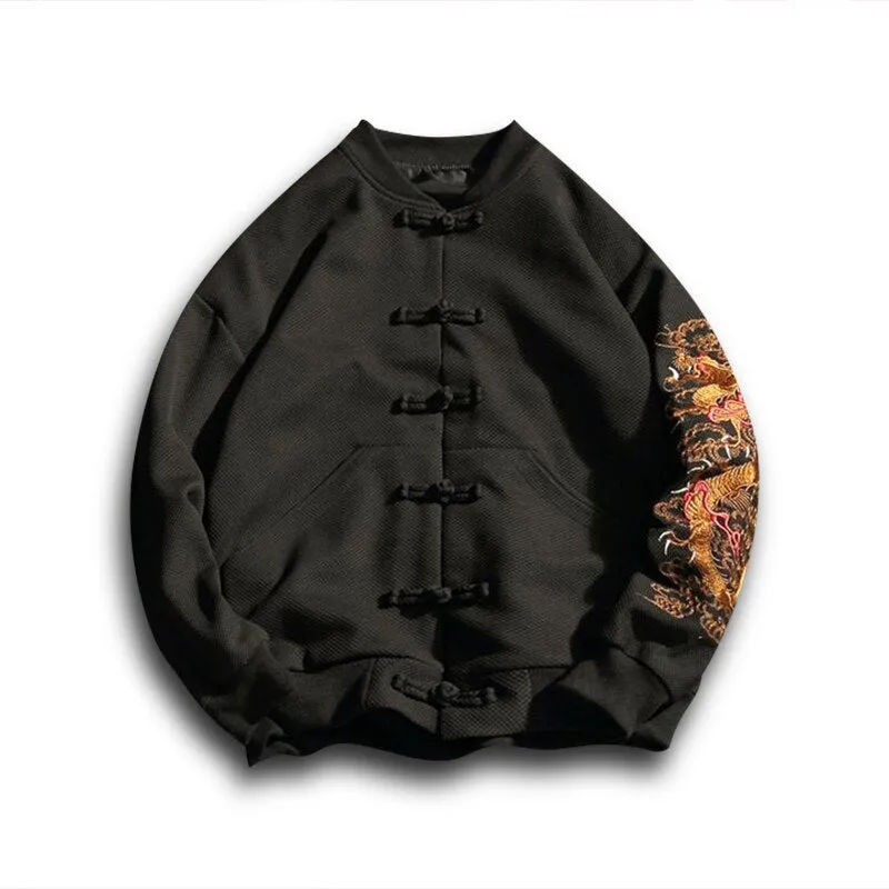 Dragon Embroidery Bomber Jacket Unisex