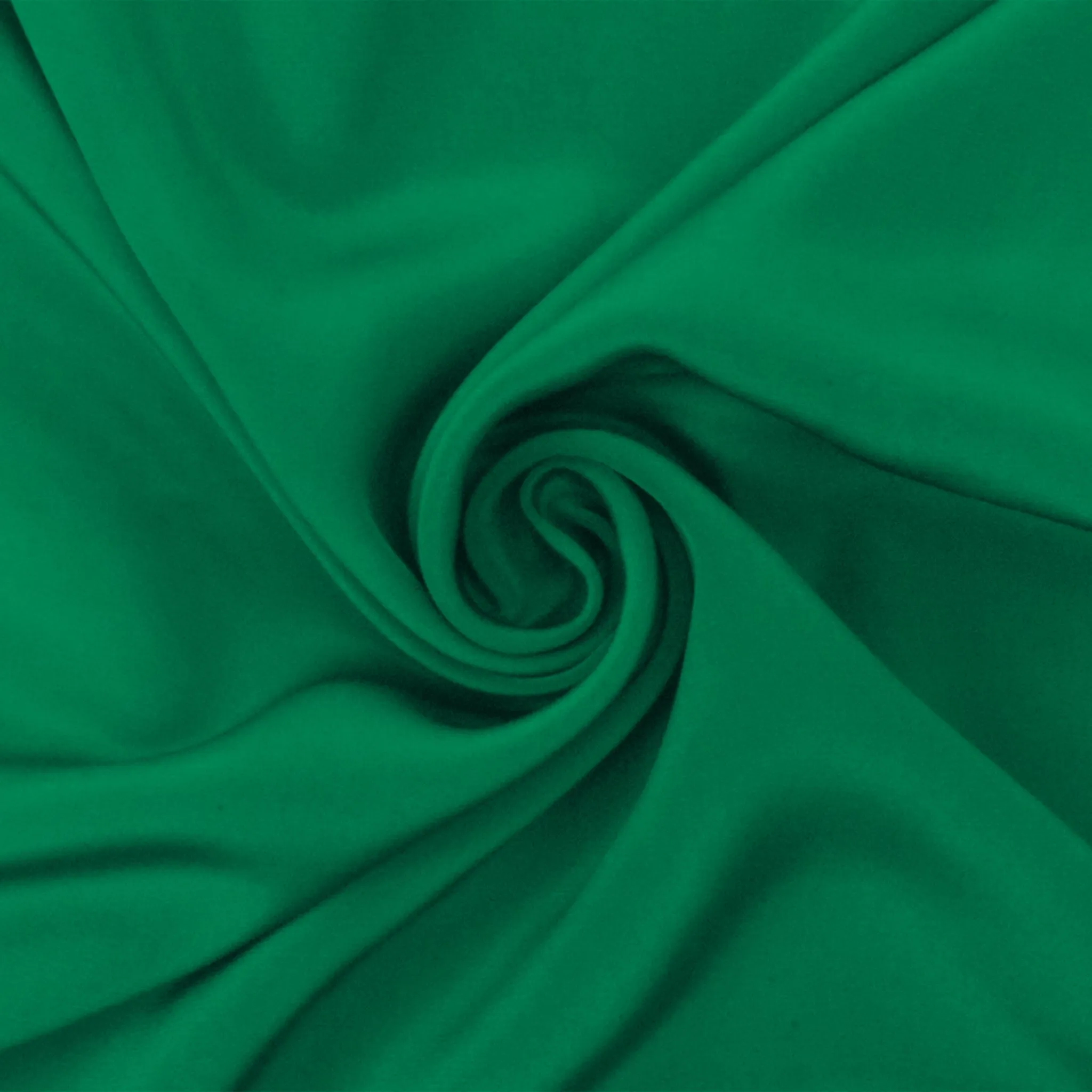 Emerald Green Famous Designer Silk Crepe De Chine Woven Fabric