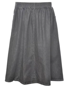 Flared Denim Skirt - M