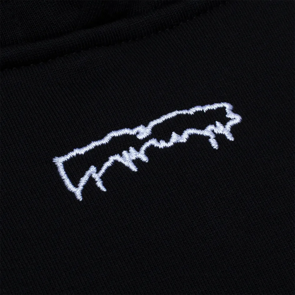 FUCKING AWESOME OUTLINE DRIP LITTLE LOGO HOOD // BLACK