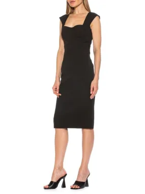 Harper Alexia Admor midi sheath dress, black