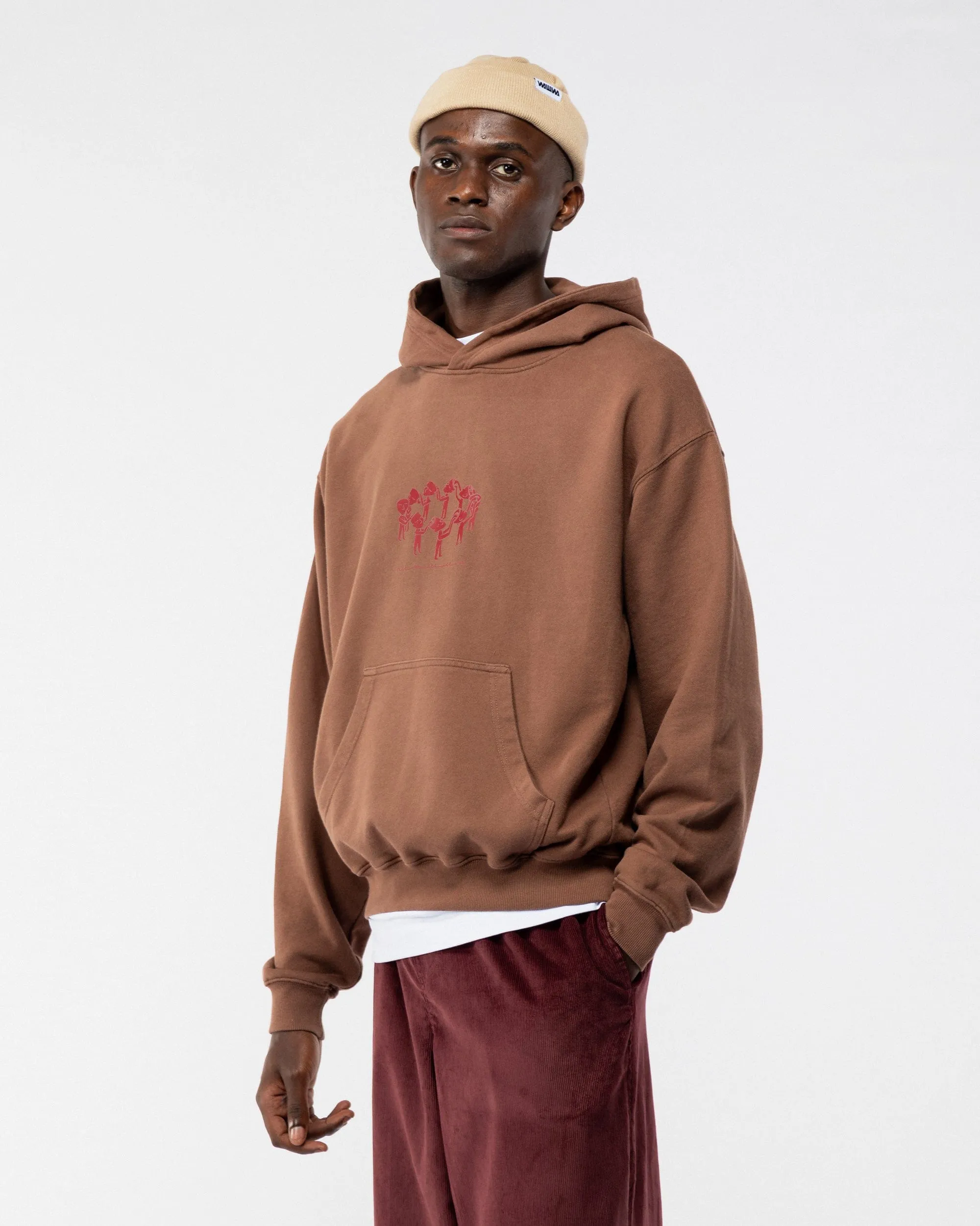 Linear Notion Hoody - Brown