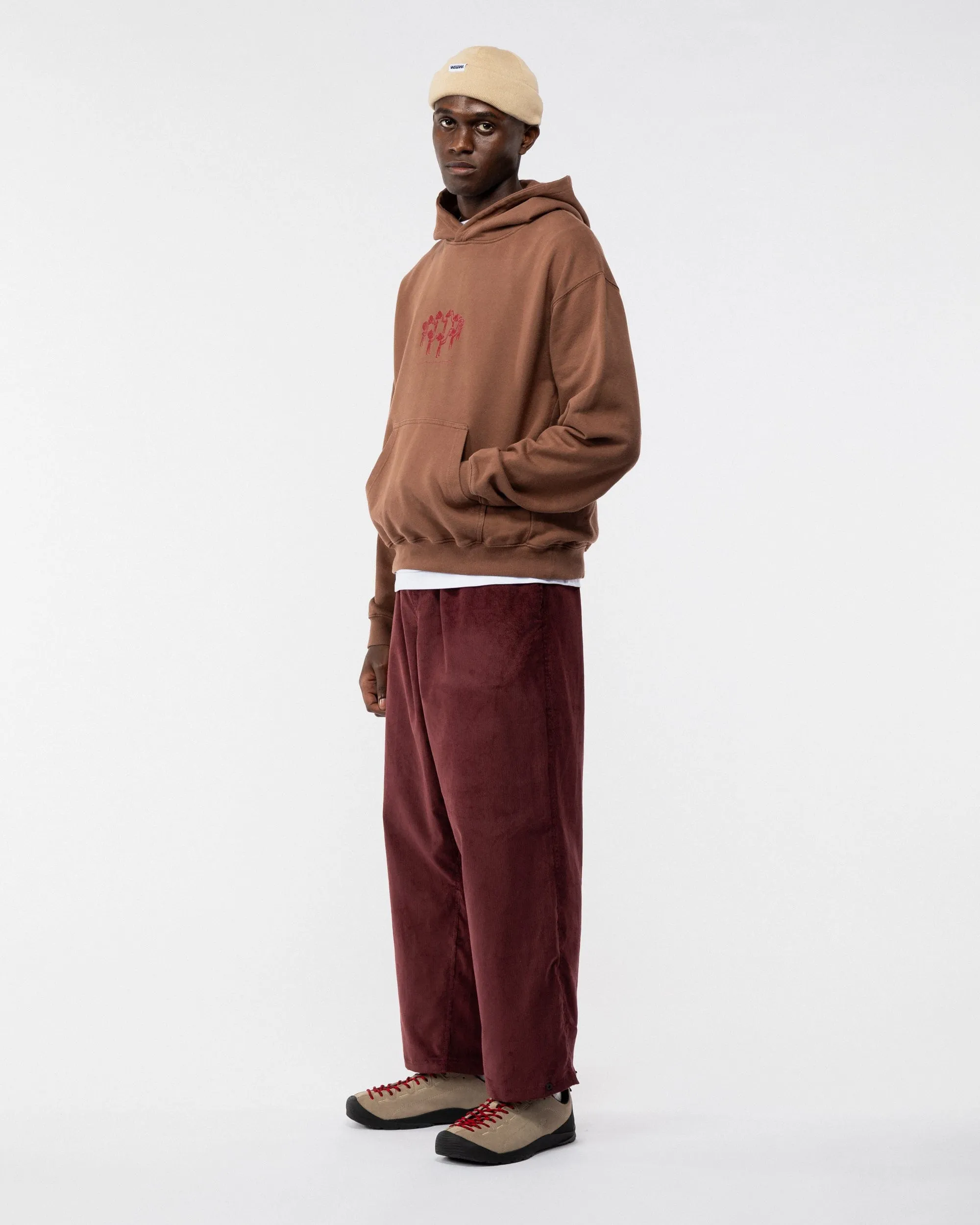 Linear Notion Hoody - Brown