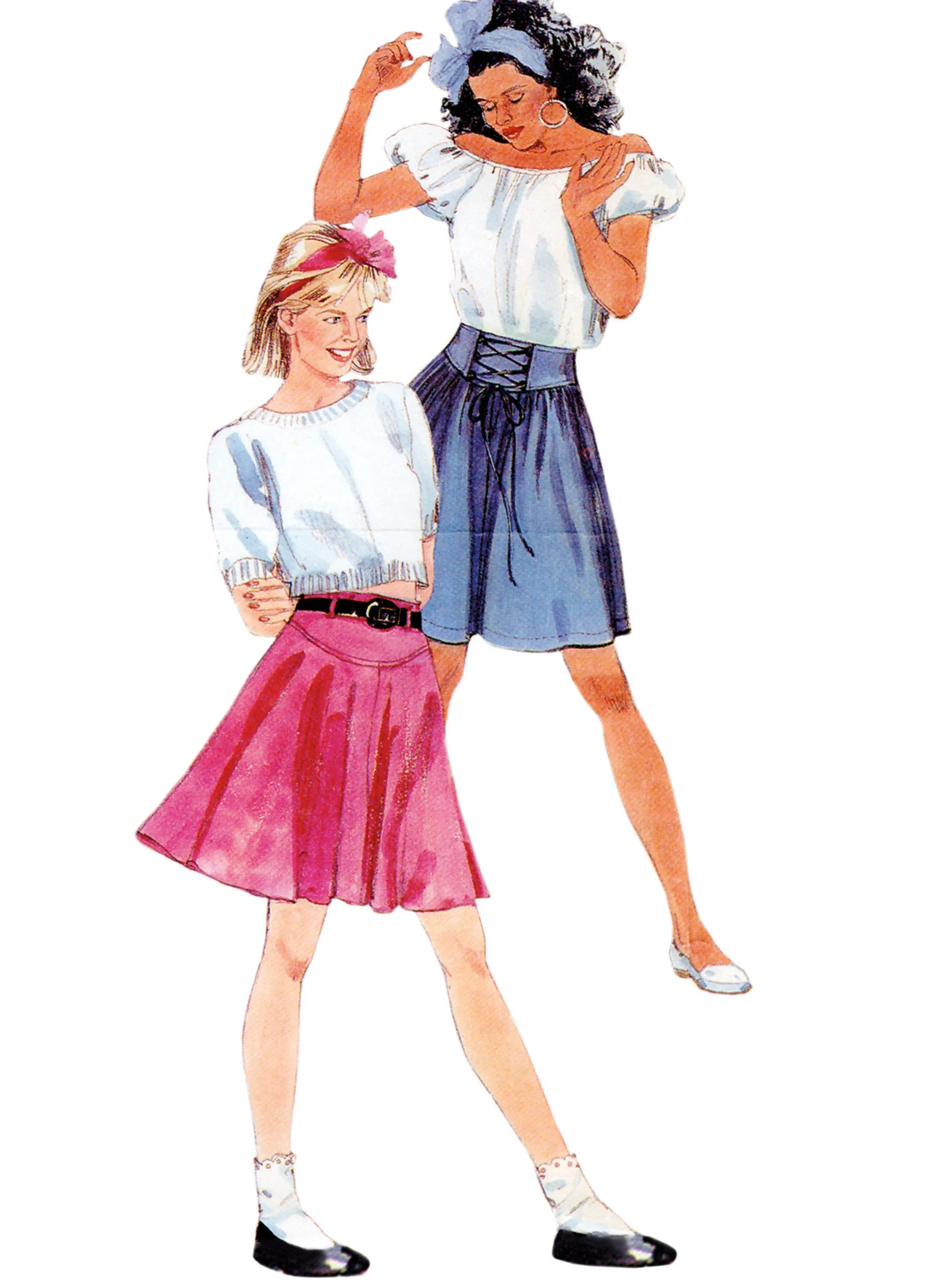 McCall's 8319 sewing pattern 80's Skirts