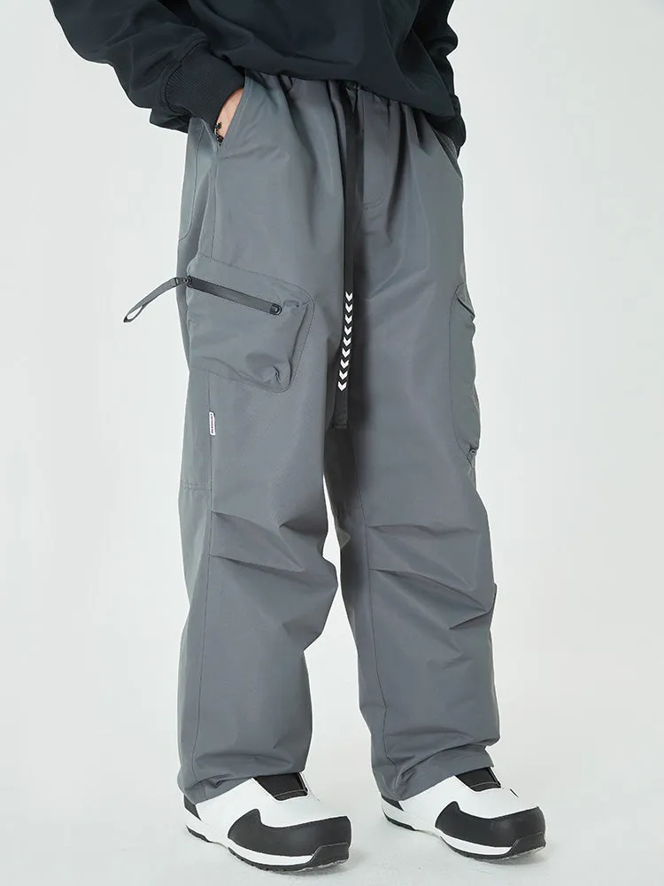 Men's Prime Mountain Baggy Snow Pants with Dual Side Cargo Pockets