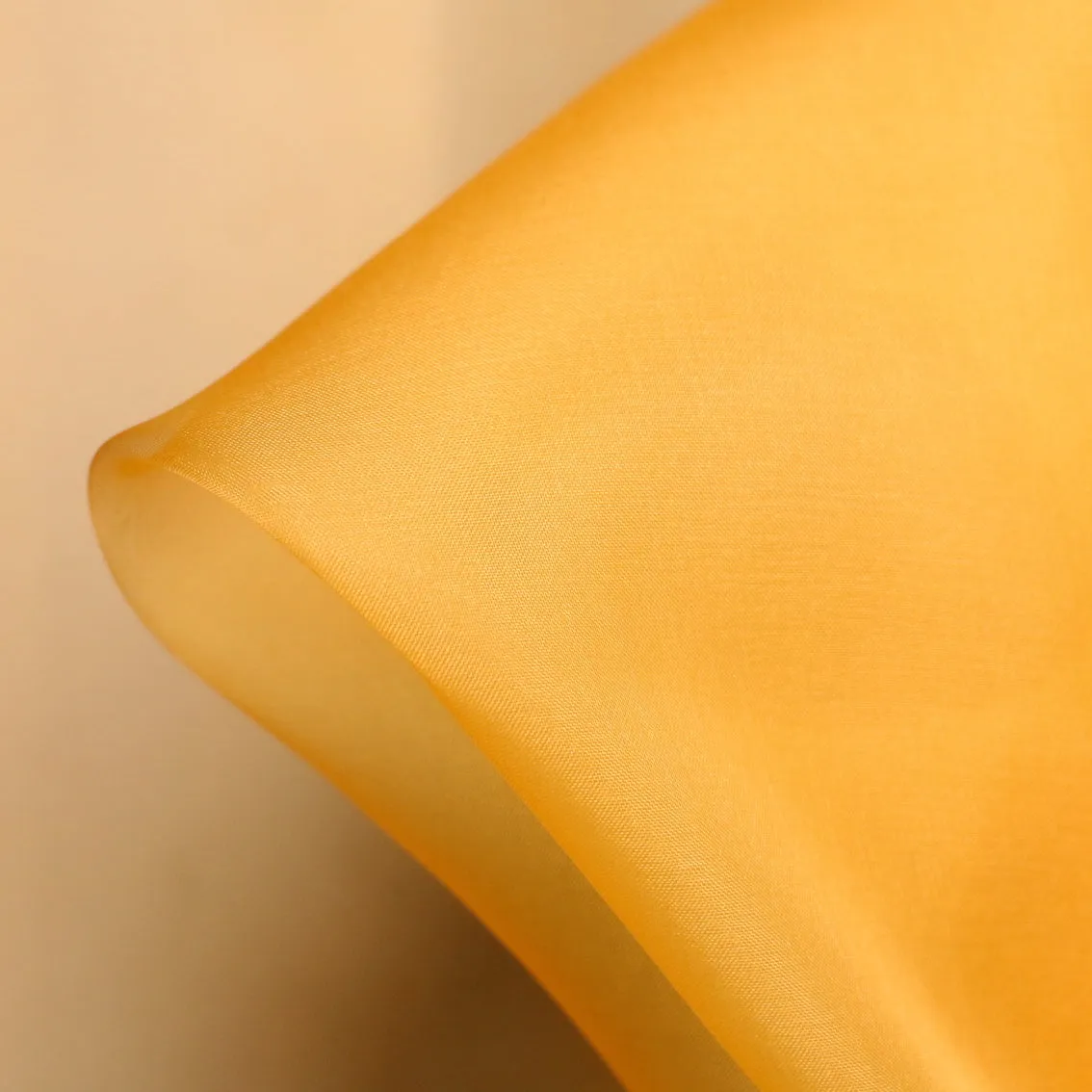 Mimosa Yellow Silk Organza