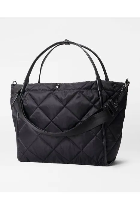 MZ Wallace Quilted Madison Shopper Large 1404B1682 | Black Rec