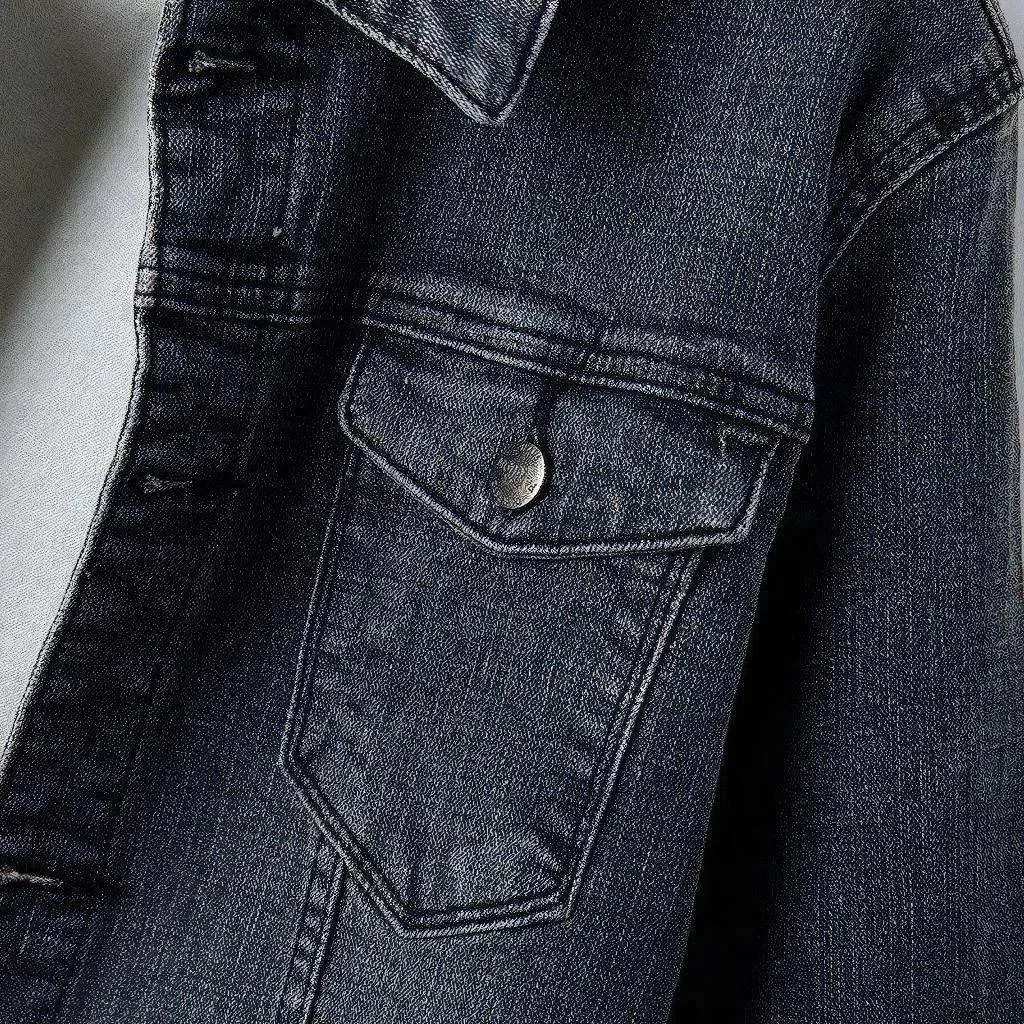 Sanded men's jean jacket