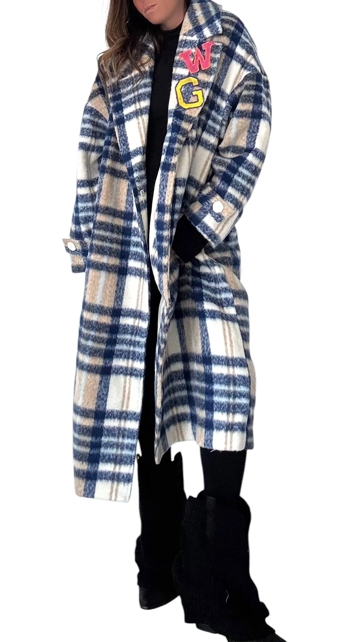 'Team W G' Painted Flannel Coat