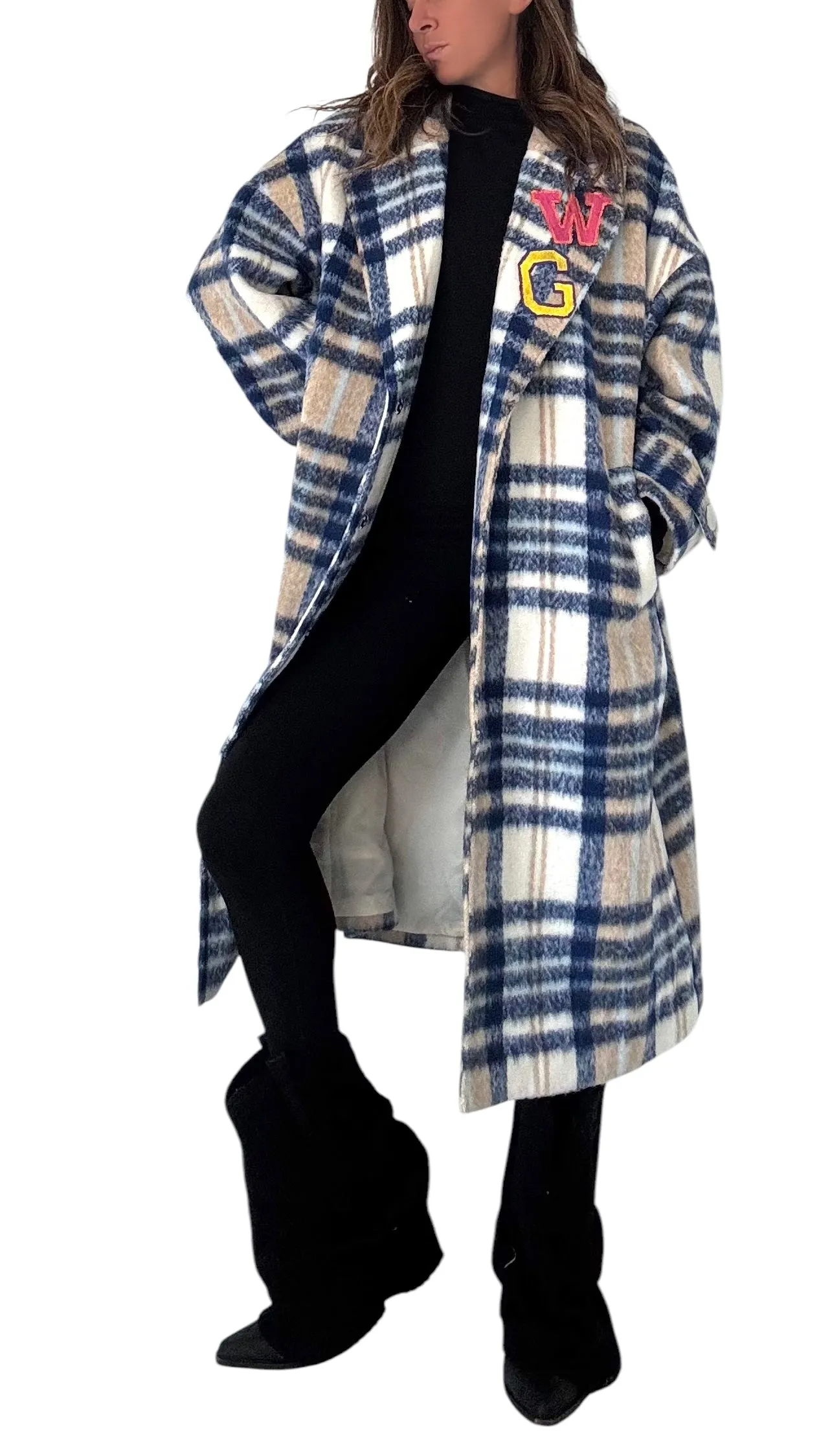 'Team W G' Painted Flannel Coat