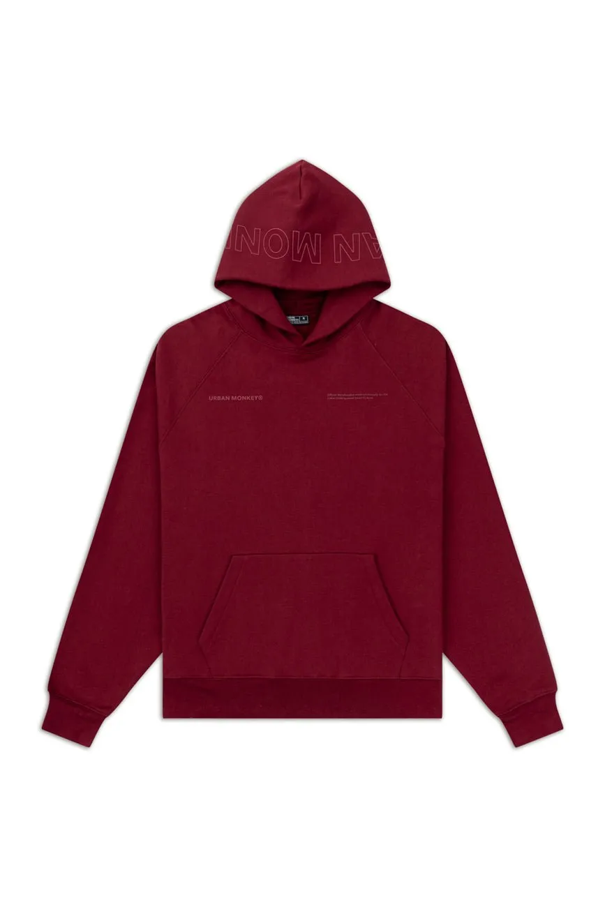 UM Core Hoodie // Burgundy Velvet