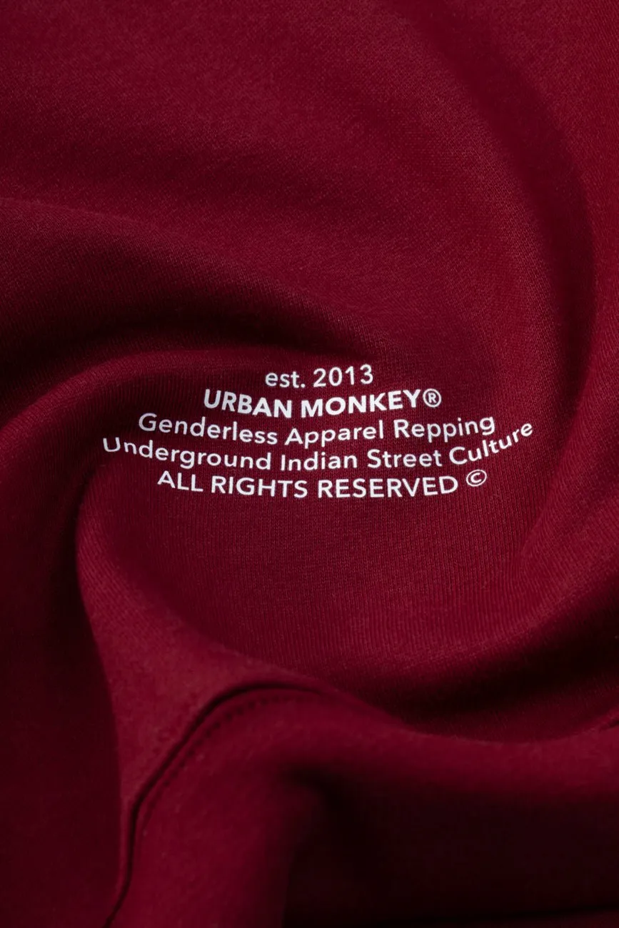 UM Core Hoodie // Burgundy Velvet