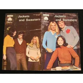 Vintage Crochet Pattern Catalogue Patons Beehive Jackets/Sweaters Men & Ladies Instructions 1970s