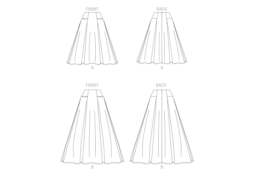 Vogue Sewing pattern 1813 Misses' Skirts